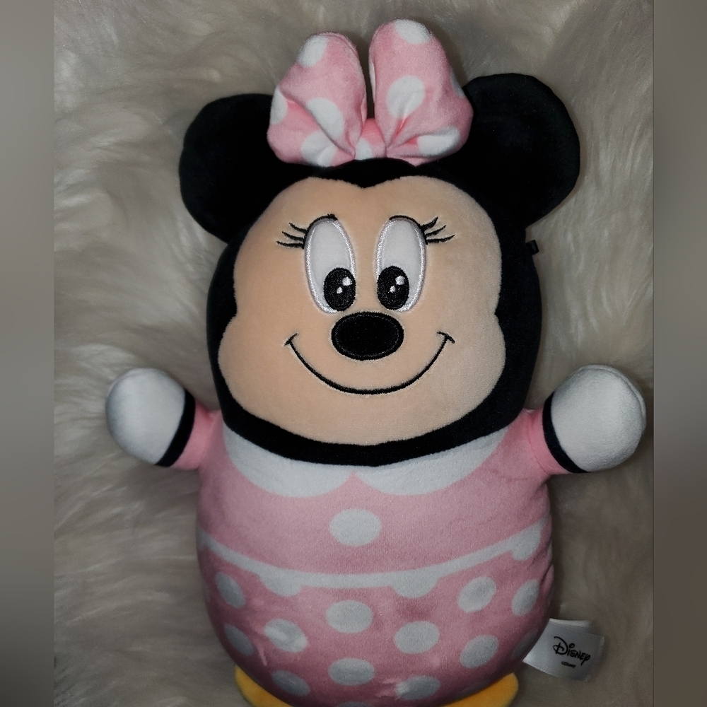 Disney Minnie Mouse Stuffed Animal Pink and Black Plush - Picture 8 of 8